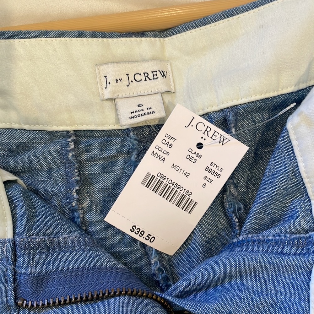 J.Crew Chambray Shorts size 6